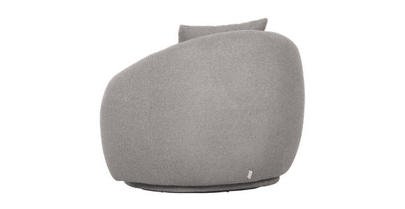 COCKTAILSESSEL Chenille Grau - Schwarz/Grau, LIFESTYLE, Textil/Metall (101/79/96cm) - Xora