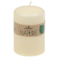 STUMPENKERZE  - Creme, Basics, Naturmaterialien (6,7/10cm)