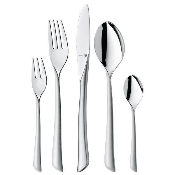 BESTECKSET Virginia  30-teilig  - Edelstahlfarben, Design, Metall (40/25cm) - WMF