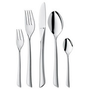 BESTECKSET 30-teilig Virginia - Edelstahlfarben, Design, Metall (40/25cm) - WMF