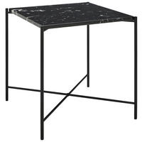 BEISTELLTISCH 40/40/40 cm Schwarz quadratisch  - Schwarz, Trend, Stein/Metall (40/40/40cm) - Landscape