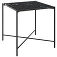 BEISTELLTISCH 40/40/40 cm Schwarz quadratisch  - Schwarz, Trend, Stein/Metall (40/40/40cm) - Landscape
