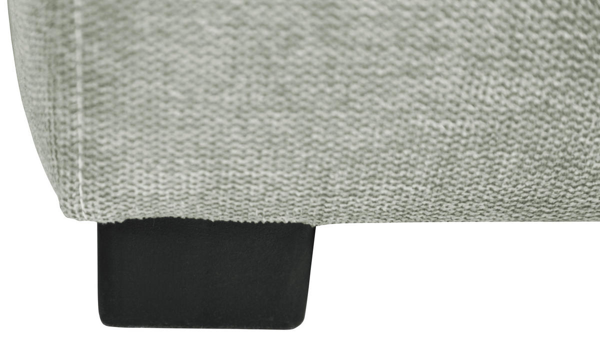 ECKSOFA in Webstoff Hellgrau  - Weiss/Hellgrau, Design, Kunststoff/Textil (276/173cm) - Stylife