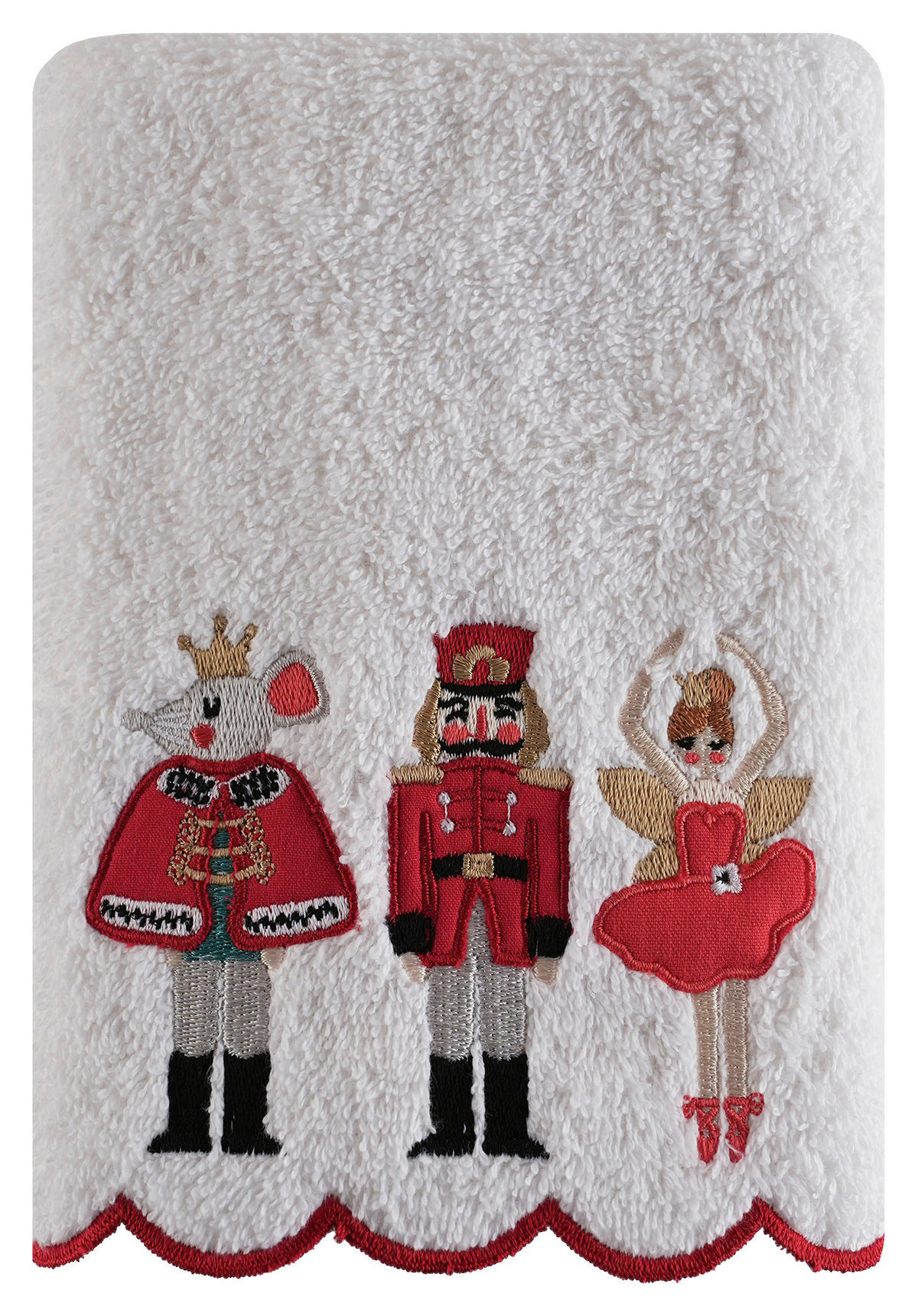 SET PEŠKIRA  bela 40/60 cm  - bela, Dizajnerski, tekstil (40/60cm) - X-Mas
