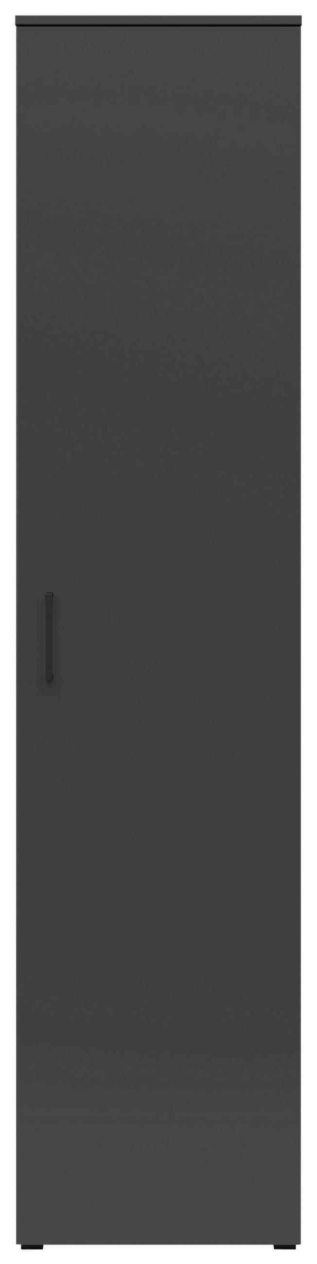 DULAP MULTIFUNCȚIONAL in grafit  - grafit/antracit, Modern, plastic/material pe bază de lemn (45/195/40cm) - Carryhome