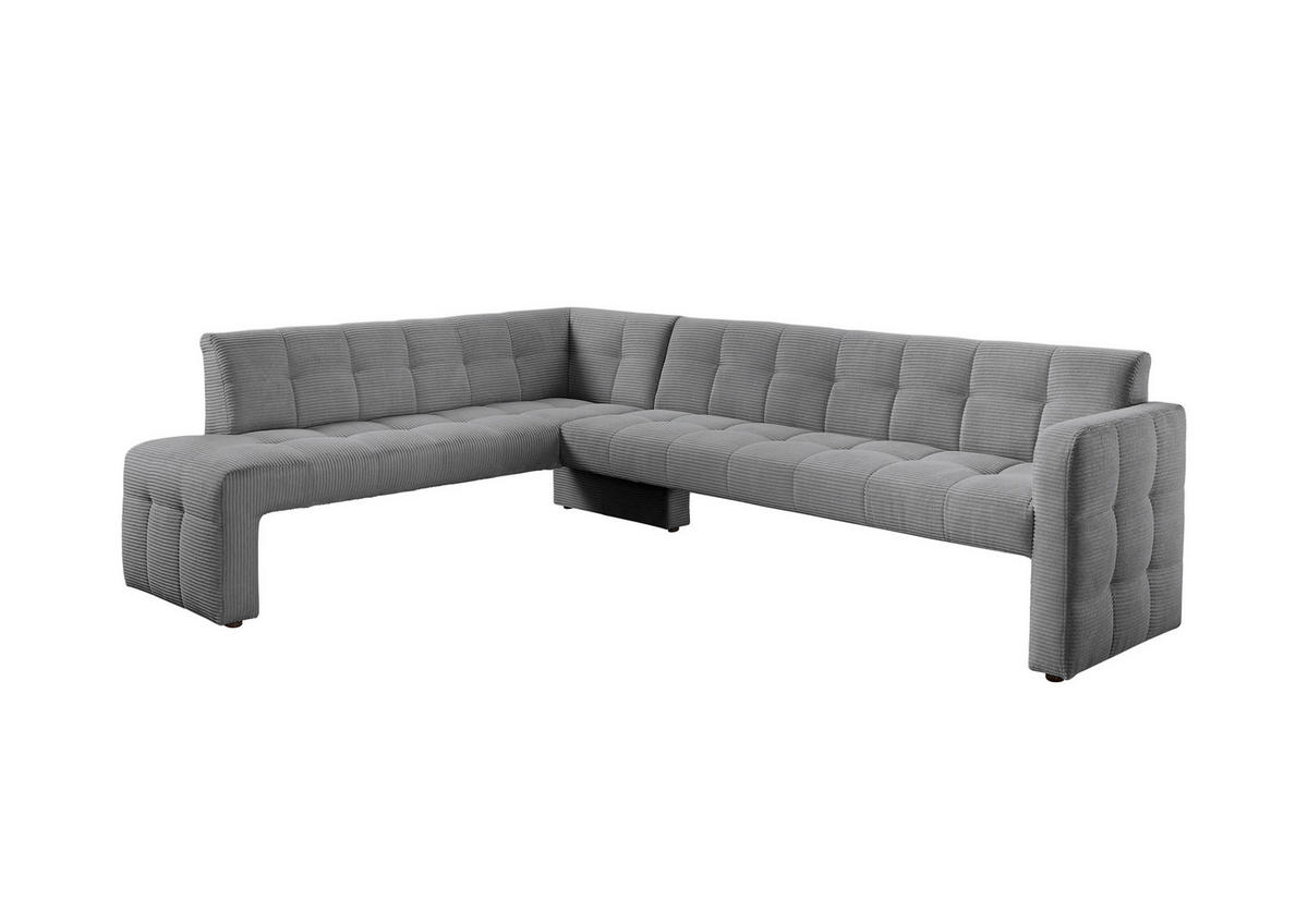 ECKBANK 265/197 cm  in Hellgrau  - Hellgrau/Schwarz, MODERN, Holz/Holzwerkstoff (265/197cm) - Livetastic