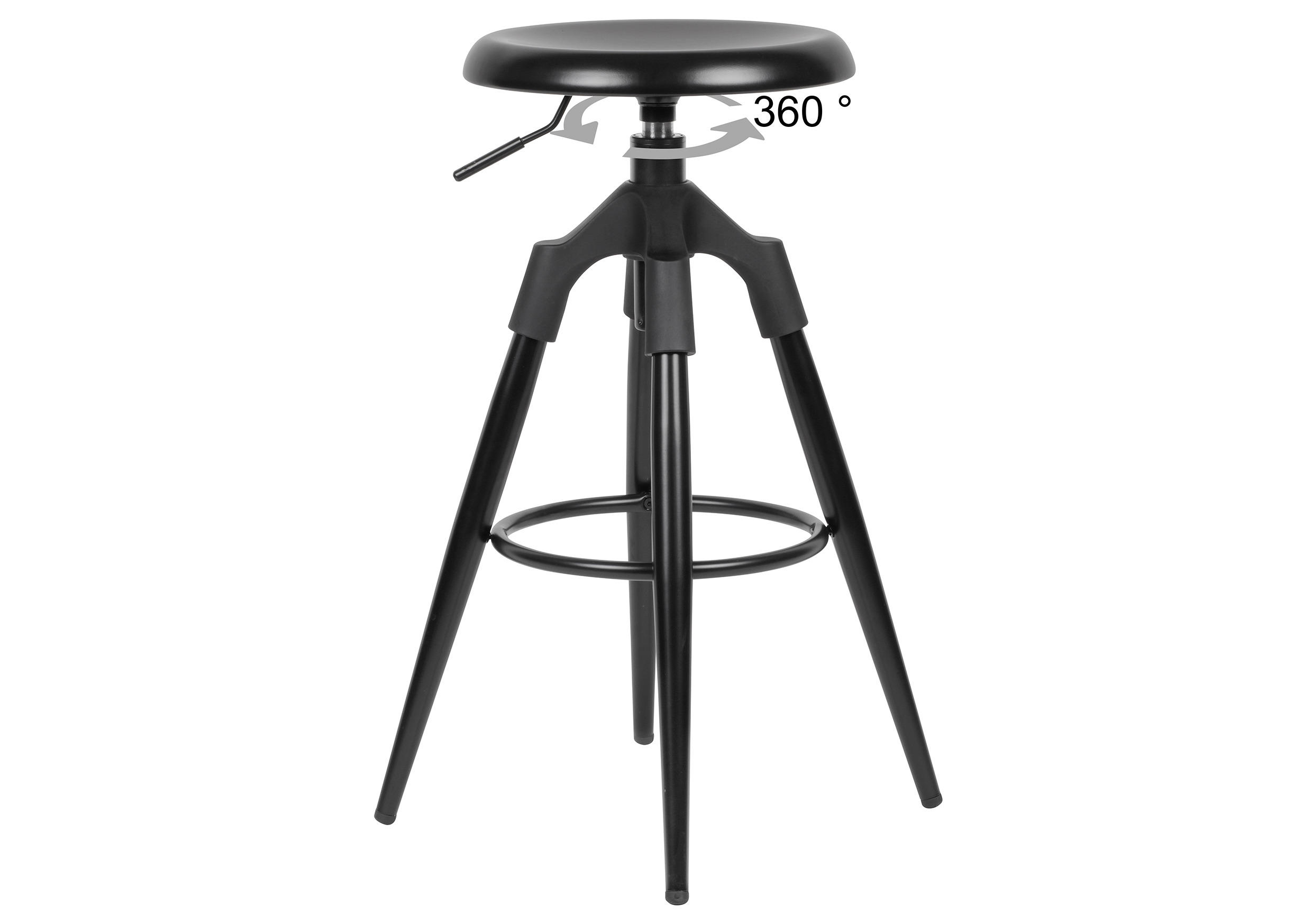 BARPALL i svart  - svart, Trend, metall (53/72/53cm) - MID.YOU