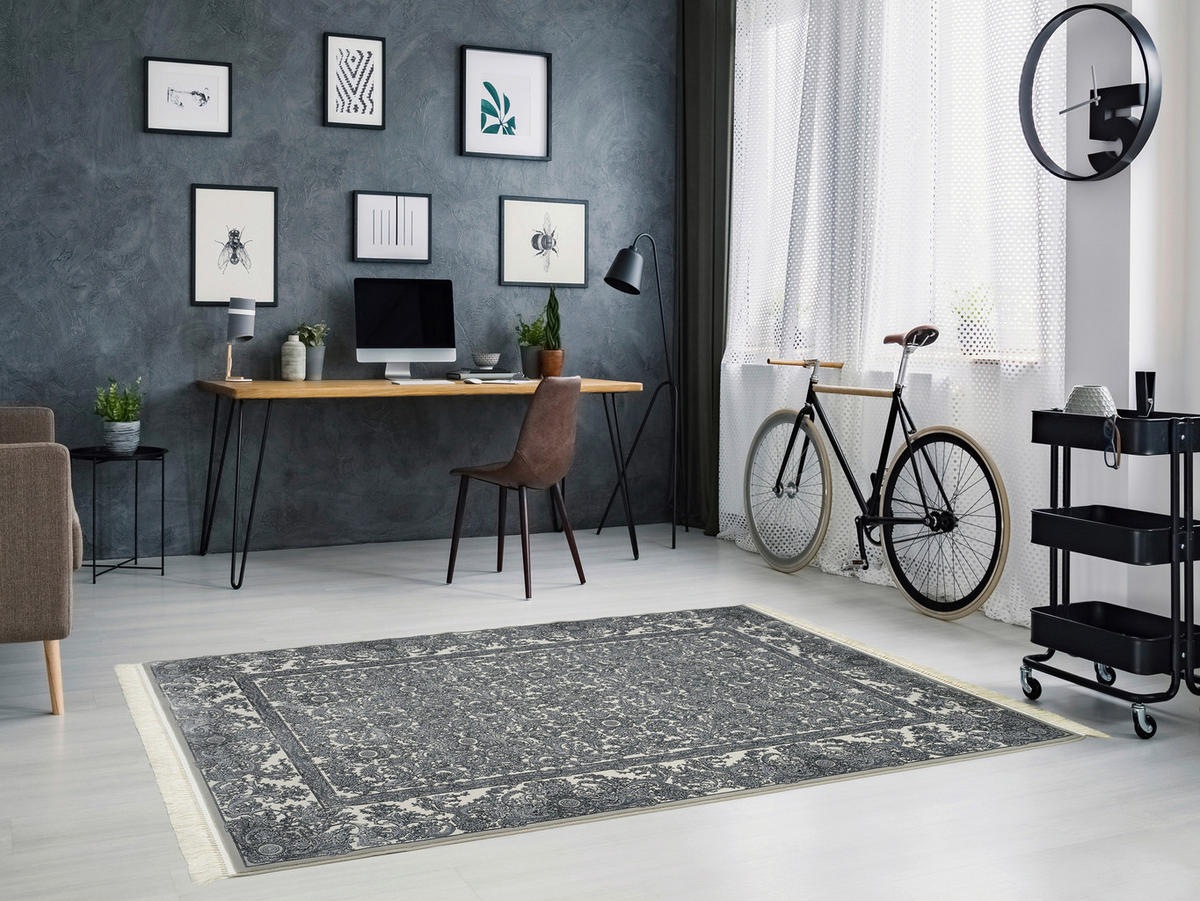 ORIENTTEPPICH 160/230 cm DIETER KNOLL Creme, Grau  - Creme/Grau, Basics, Textil (160/230cm) - Dieter Knoll