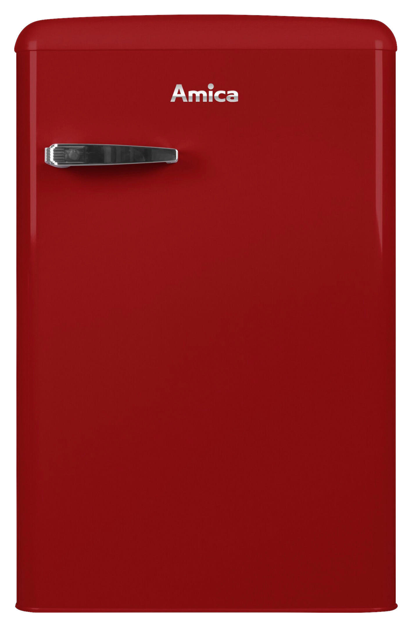 KÜHLSCHRANK 55/86/61,5 cm VKS15620-1R  - Rot, Basics, Glas/Metall (55/86/61,5cm) - Amica