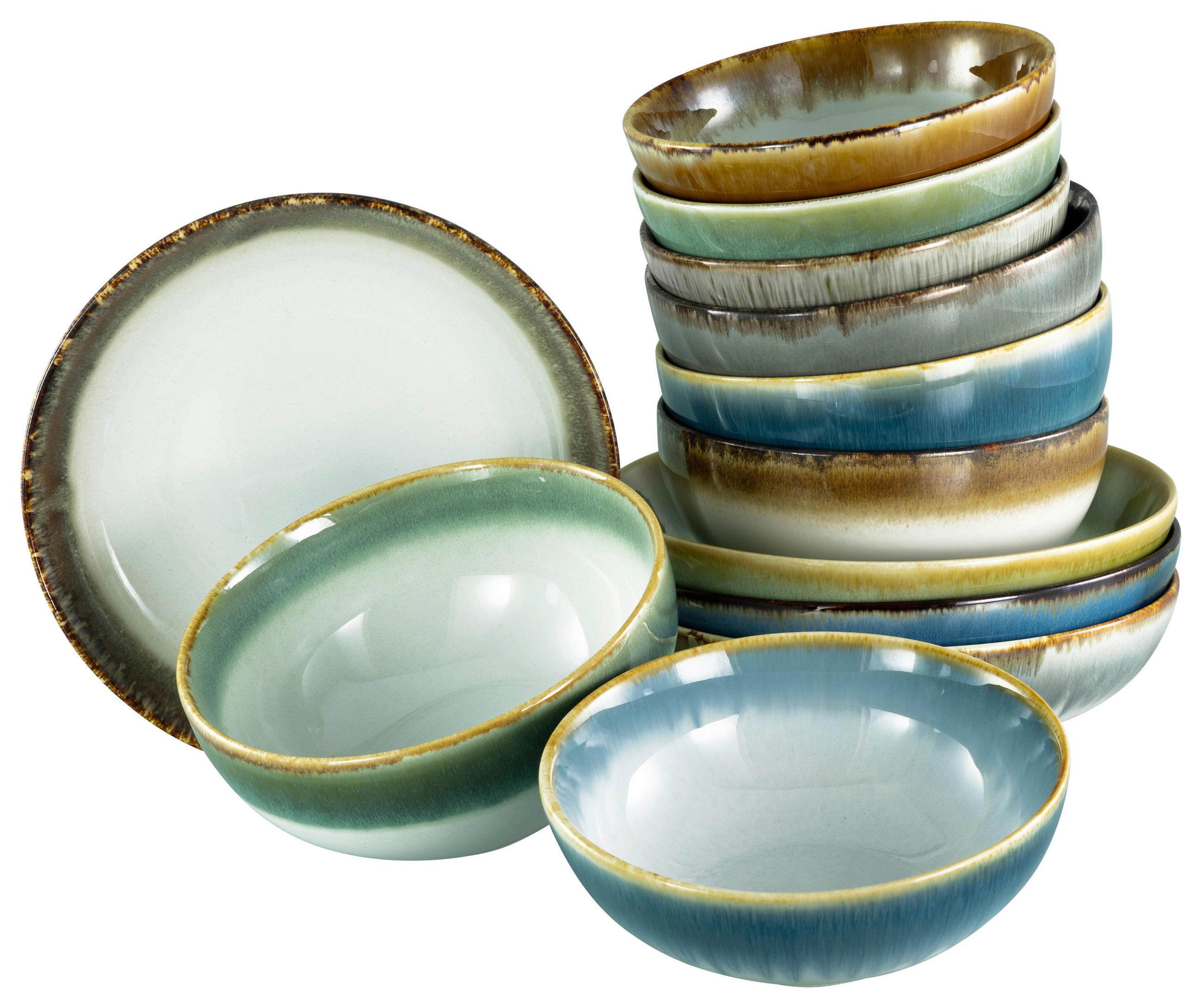 Schüsselset Cascade Multicolor 12-Teilig