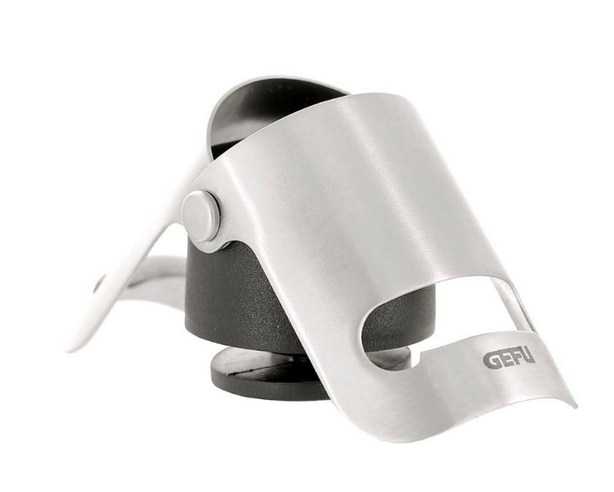 ČEP ZA BOCE Sparky  - boje oplemenjenog čelika/crna, Basics, metal/plastika (4,2/3,8/5,3cm) - Gefu