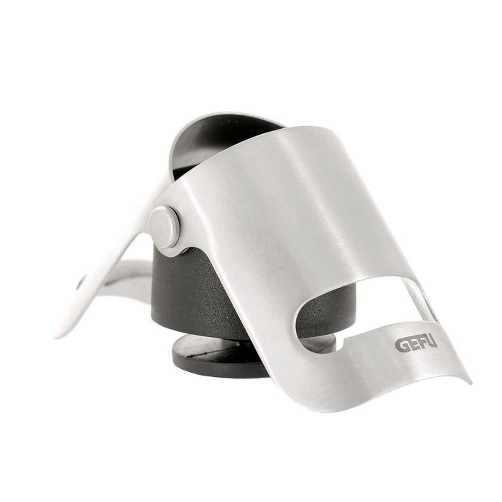 Thumbnail - Gefu Flaschenverschluss Sparky, Schwarz, Edelstahl, Metall, Kunststoff, 3.8x5.3x4.2 cm, Essen & Trinken, Barausstattung