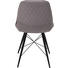 STUHL in Metall, Textil Grau, Schwarz - Schwarz/Grau, Design, Textil/Metall (60/86/58cm) - Carryhome STUHL in Metall, Textil Grau, Schwarz - Schwarz/Grau, Design, Textil/Metall (60/86/58cm) - Carryhome