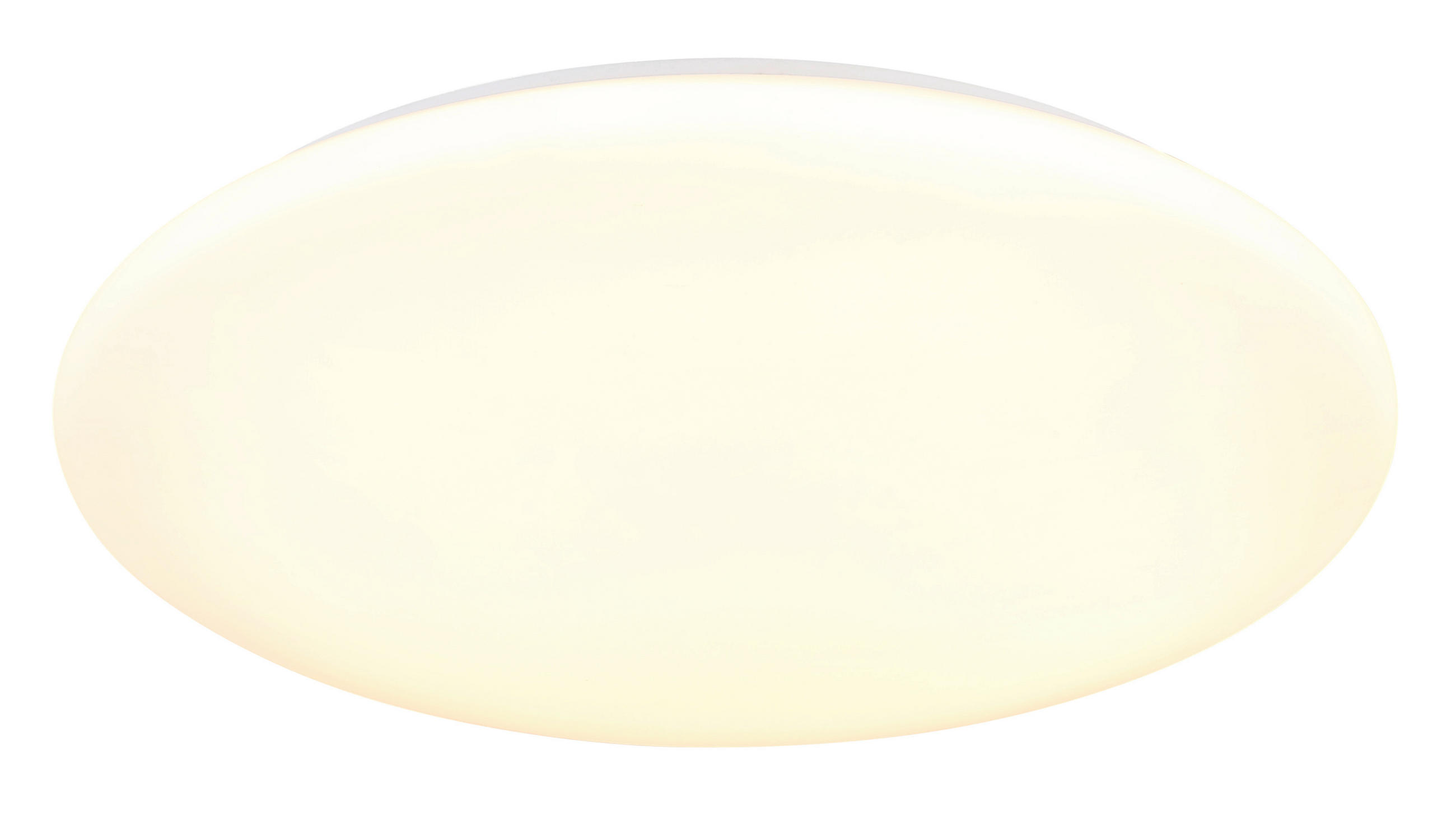 LED-DECKENLEUCHTE Donte 40/8,5 cm  - Opal/Weiß, Design, Kunststoff/Metall (40/8,5cm) - Globo