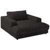 XXL-SESSEL in Chenille Anthrazit  - Anthrazit/Schwarz, Design, Kunststoff/Textil (150/86/170cm) - Lomoco