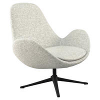 DESIGNSESSEL Chenille Sandfarben    - Sandfarben/Schwarz, Design, Textil/Metall (88/89/80cm) - home24