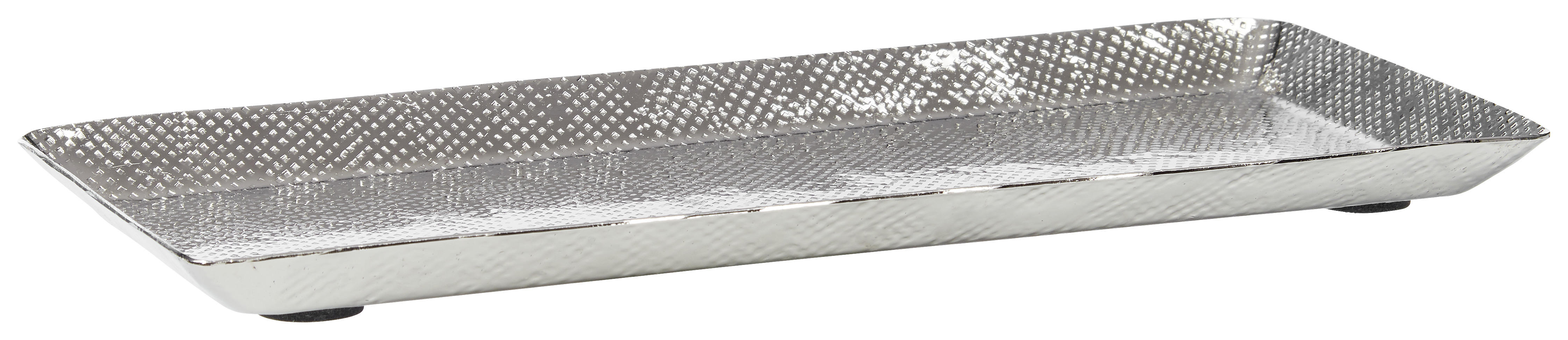 DEKORATIONSBRICKA    - silver, Design, metall (28/2/13cm)