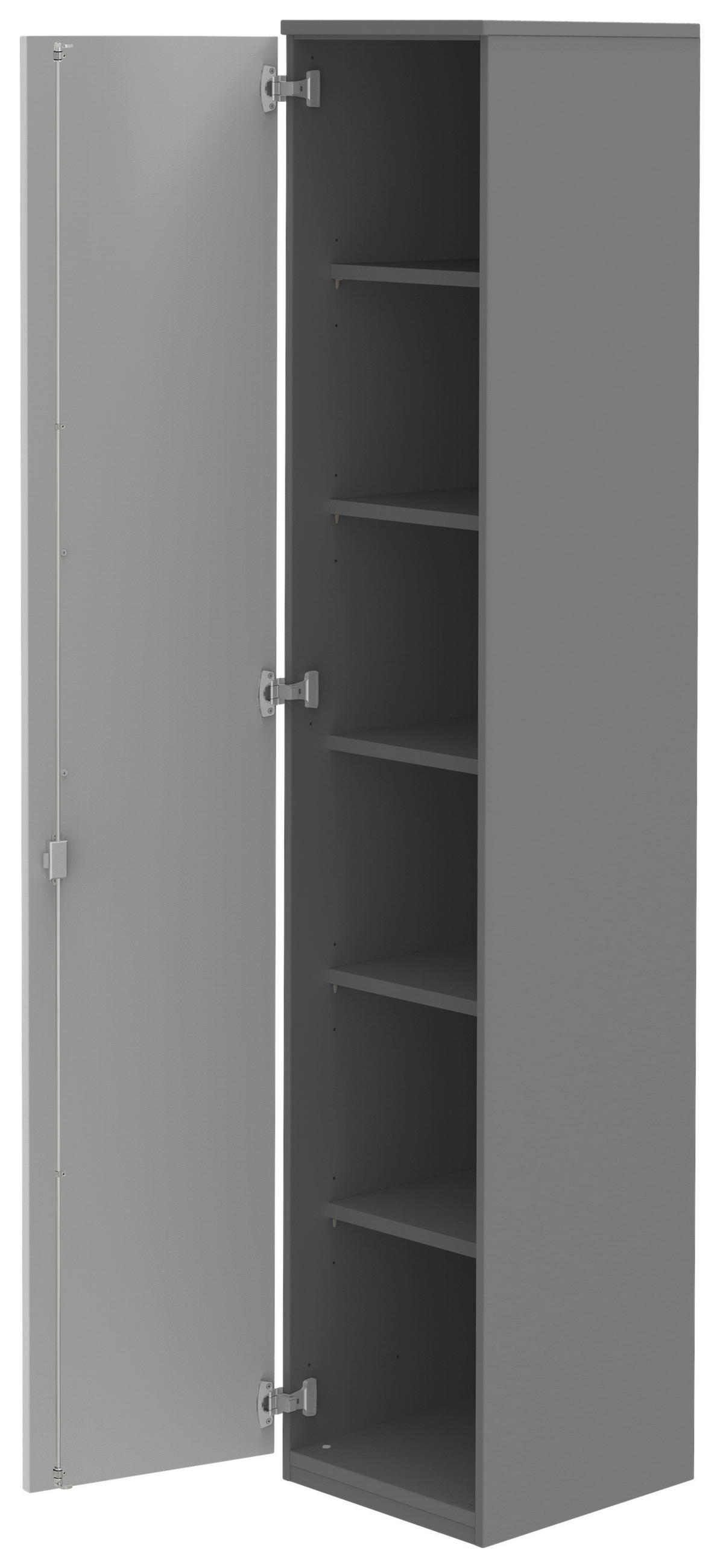 AKTENSCHRANK Anthrazit, Hellgrau  - Anthrazit/Hellgrau, KONVENTIONELL, Holzwerkstoff (40/217,4/43cm) - Moderano