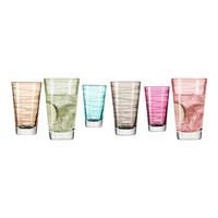 GLÄSERSET Vario  6-teilig  - Multicolor, Basics, Glas (24,4/13,7/16cm) - Leonardo