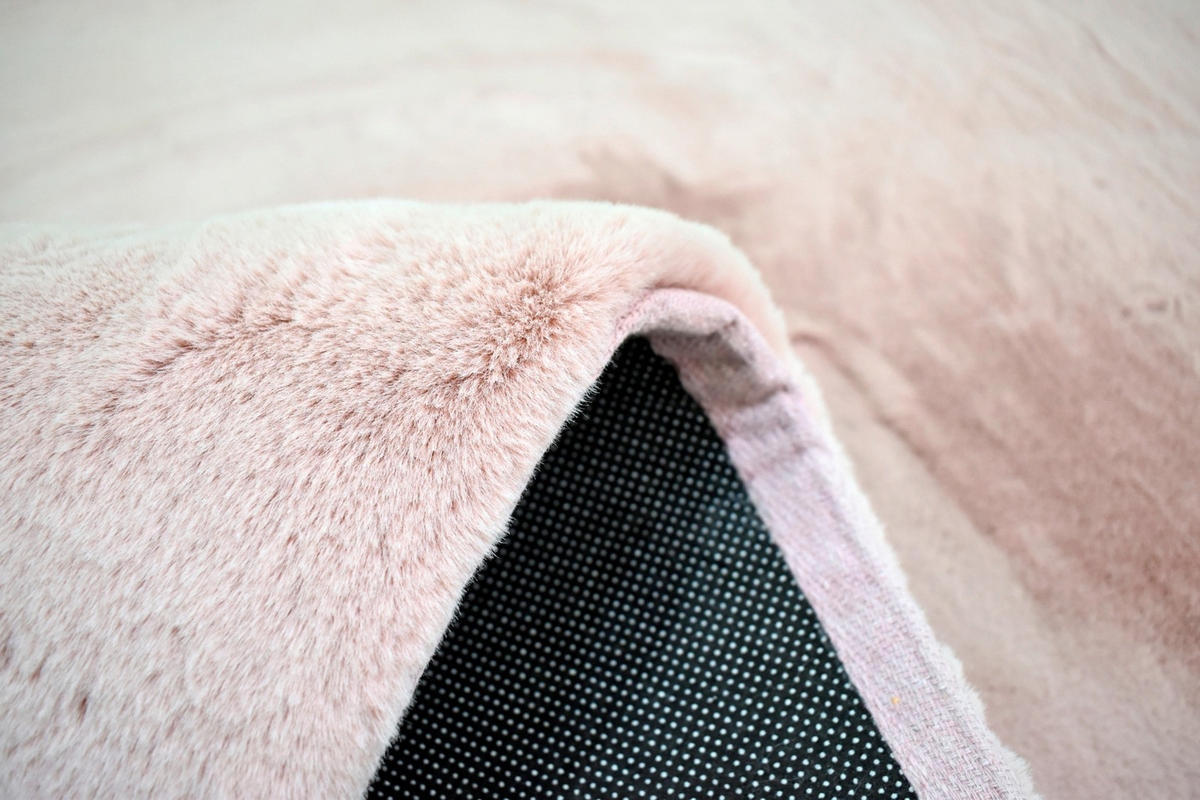 FELLTEPPICH 80/150 cm Olympos  - Rosa, KONVENTIONELL, Kunststoff/Textil (80/150cm)