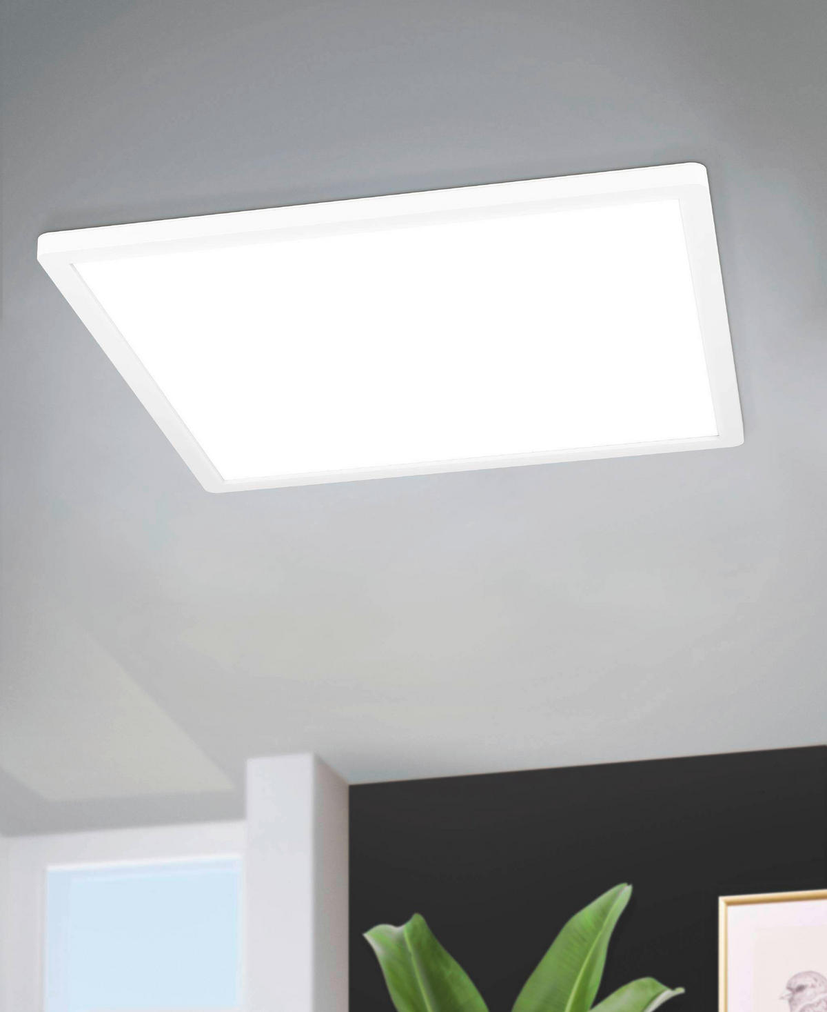 LED-DECKENLEUCHTE     - Weiss, Basics, Kunststoff (39/3/39cm) - Eglo