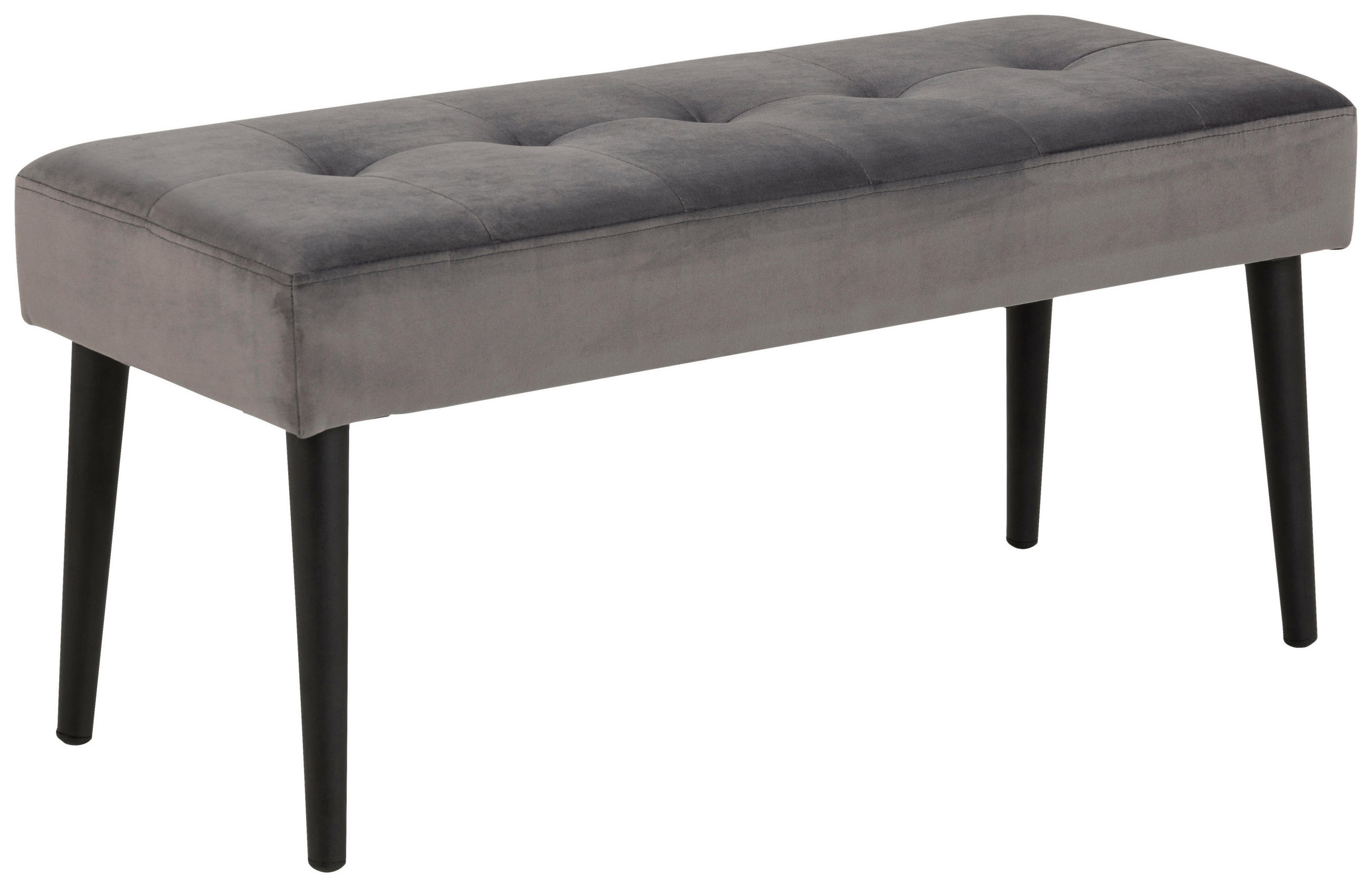 KLOP BREZ NASLONA, kovina, tekstil črna, temno siva - temno siva/črna, Trend, kovina/tekstil (95/45/38cm) - Livetastic