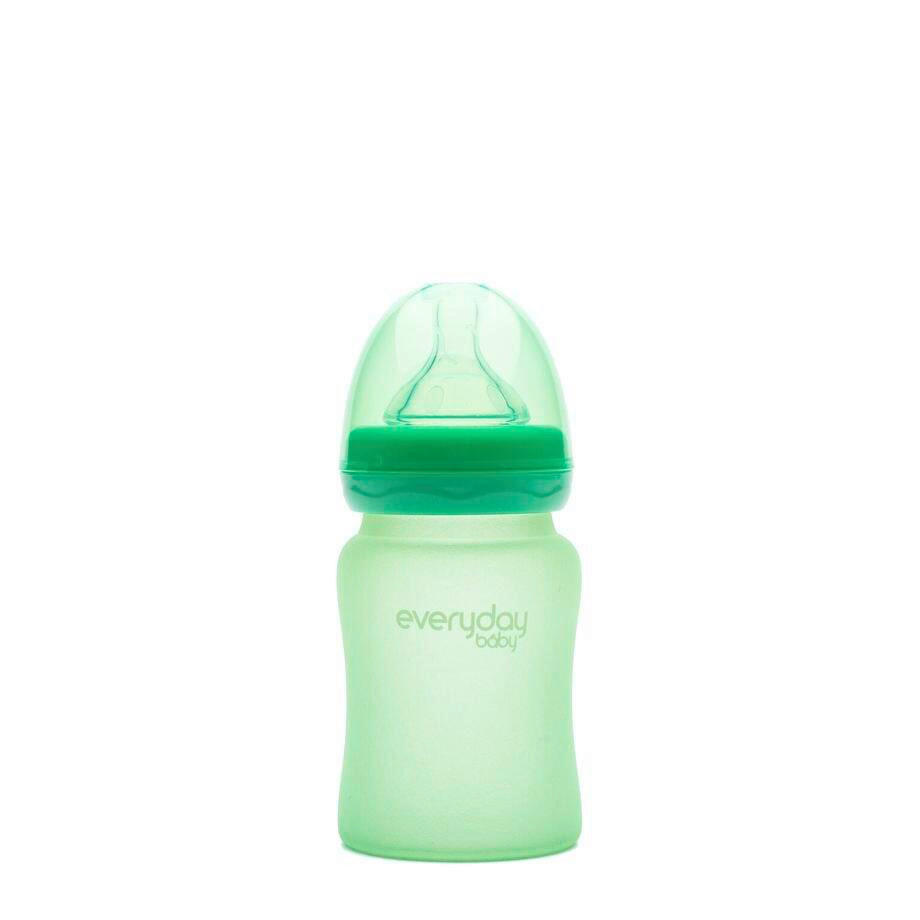DJEČJA BOCA  150 ml     - tirkizna, Basics, staklo (6,5/6,7/17,9cm) - Everyday Baby