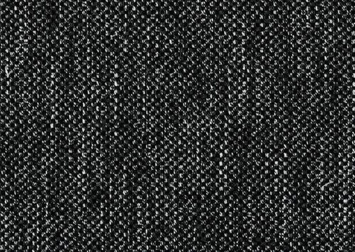 ECKSOFA Flachgewebe Schwarz  - Schwarz, Design, Textil/Metall (260/210cm) - Johann Jakob
