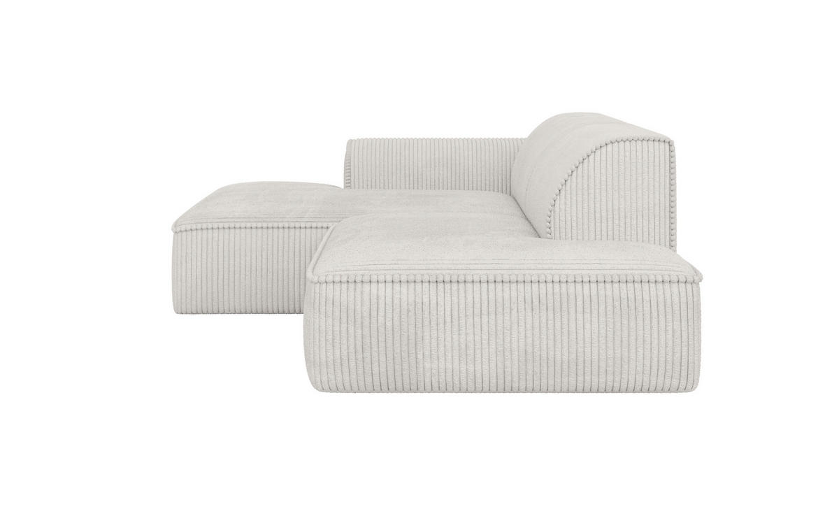 ROHOVÁ SEDAČKA, plast, textil, kompozitné drevo, béžová - čierna/béžová, Konventionell, kompozitné drevo/textil (294/165cm) - Livetastic