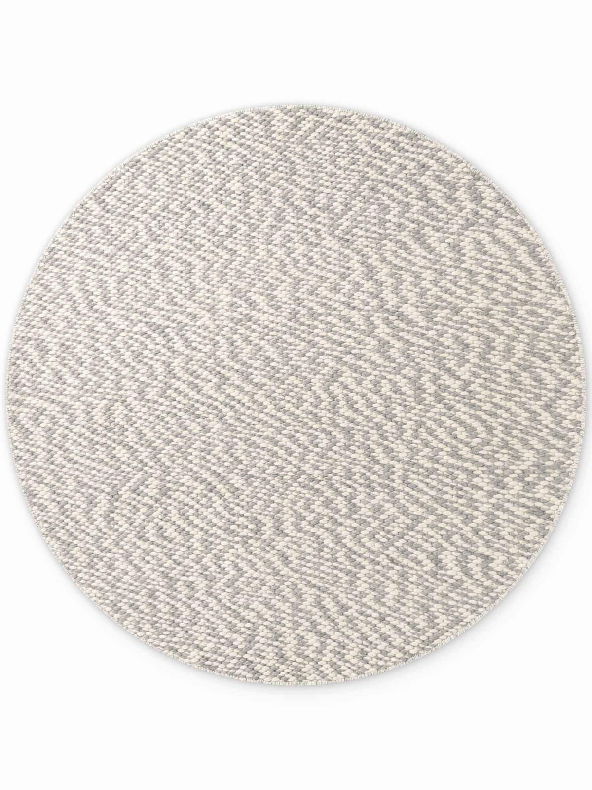 WOLLTEPPICH 200 cm Lyon Creme, Grau rund  - Creme/Grau, Basics, Textil (200cm) - Elle Decoration