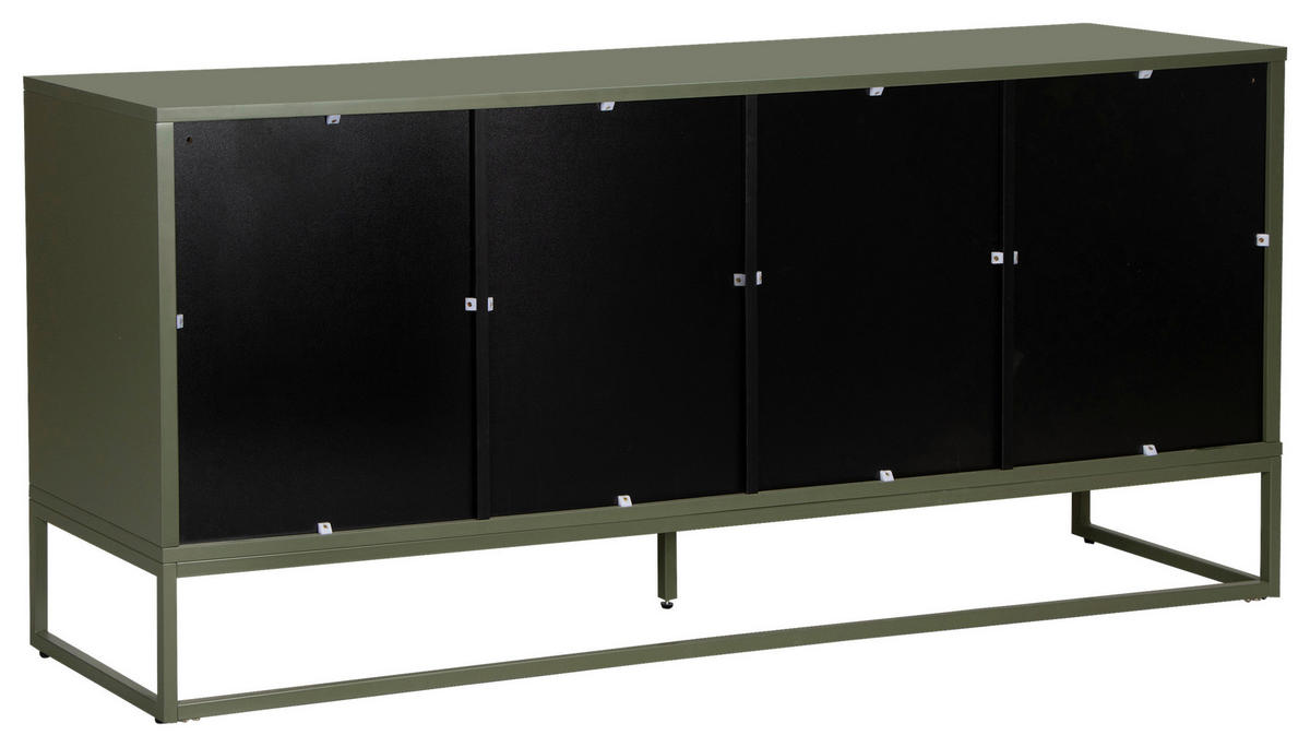 SIDEBOARD  180/75/40 cm  - Grün, Trend, Holzwerkstoff/Metall (180/75/40cm) - Milino