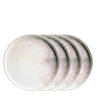 PLATZTELLER AQUARELLIA LILA 4-teilig  - Lila/Weiß, Basics, Keramik (32,5/2,5cm) - Mäser