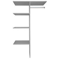 INRE INDELNING 110/150/50 cm   - grå, Klassisk, trämaterial (110/150/50cm) - Carryhome