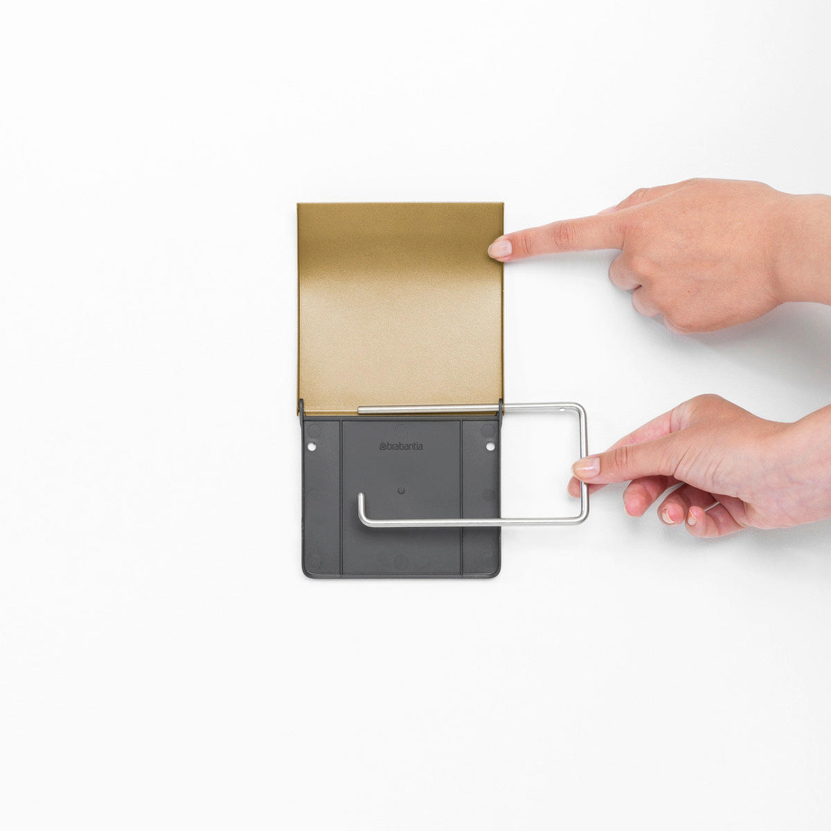 DRŽAČ TOALETNOG PAPIRA  zlatne boje  metal  ReNew  - zlatne boje, Konvencionalno, metal (13,2/12,3/1,7cm) - Brabantia