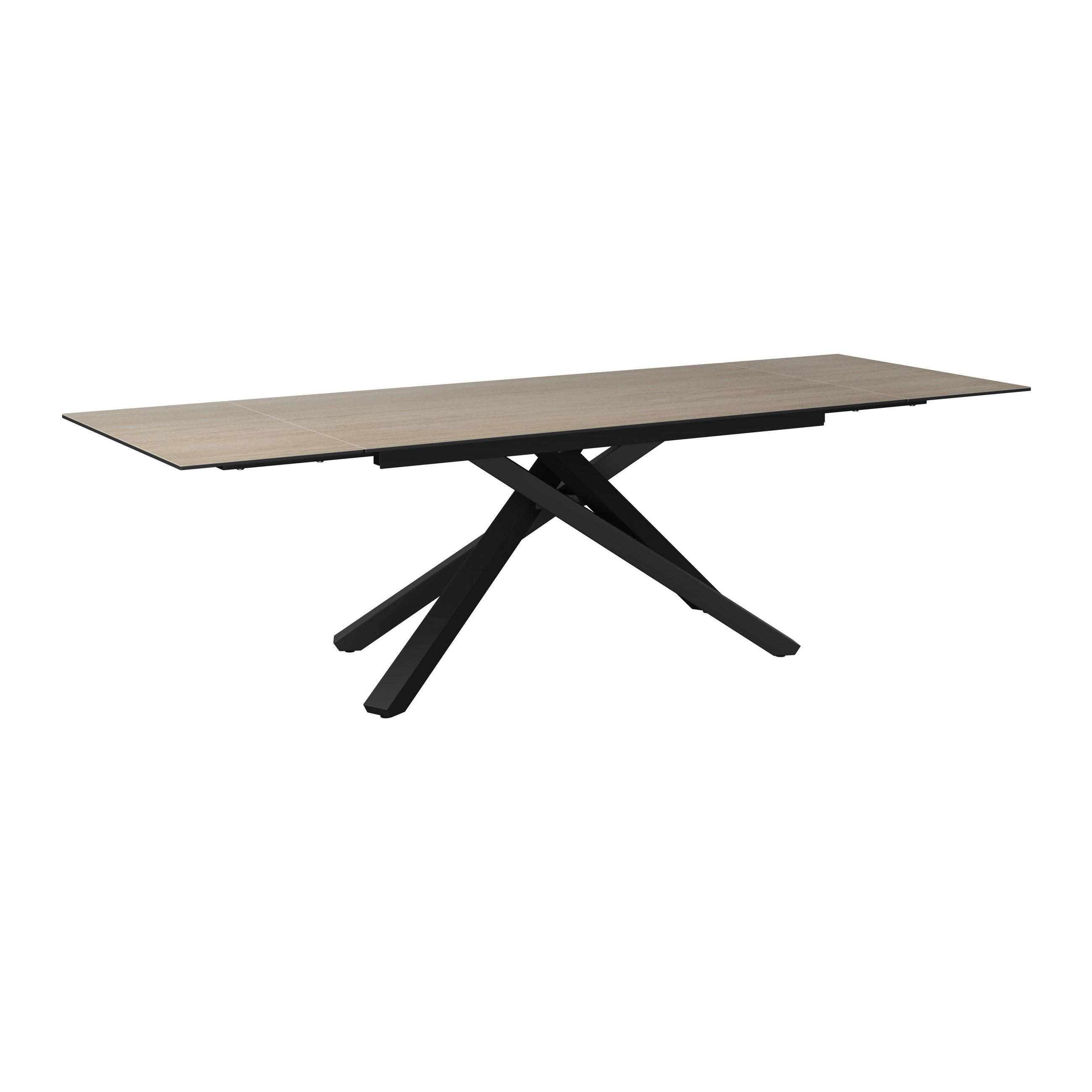 GARTENTISCH 180-280/98/76 cm  - Taupe/Anthrazit, MODERN, Glas/Keramik (180-280/98/76cm) - Amatio Pro