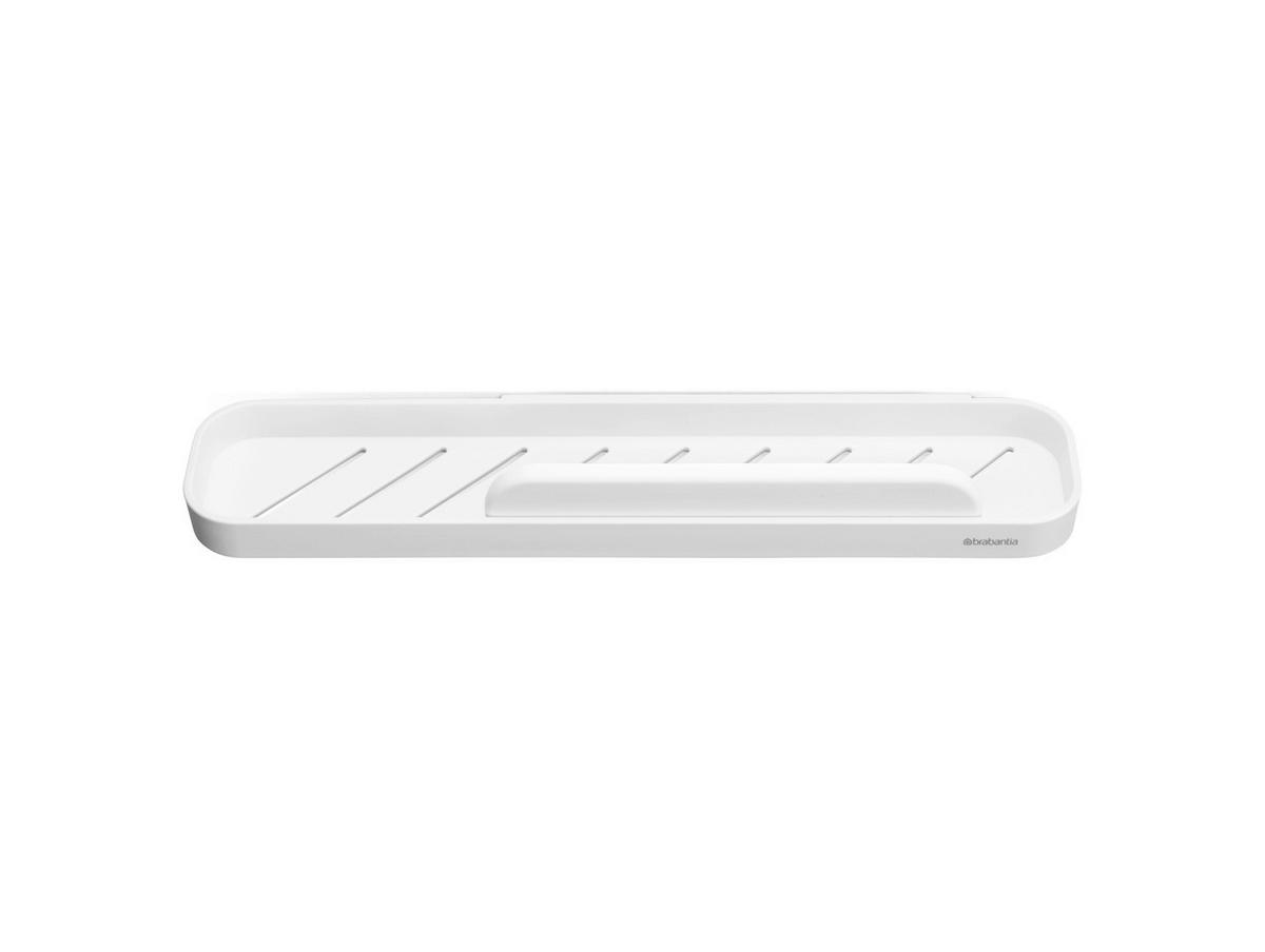 POLICA ZA TUŠ KABINU  metal, plastika  - bela, Osnovno, metal/plastika (42.1/7.3/9cm) - Brabantia