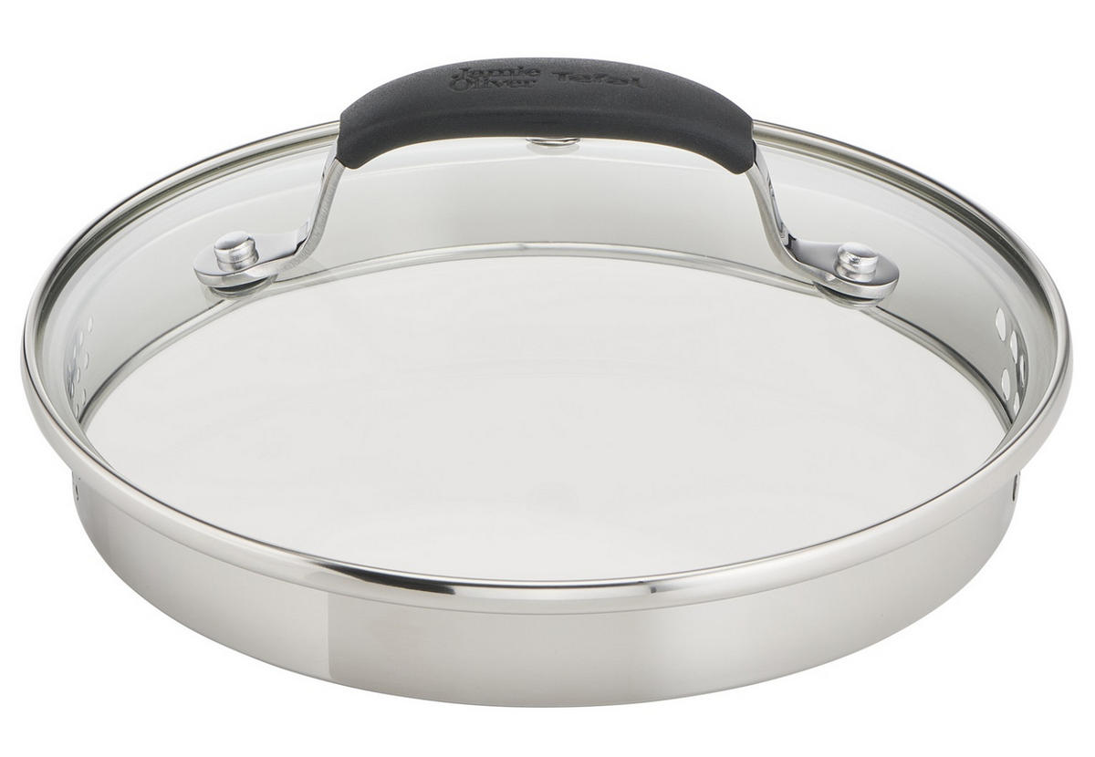 STEKGRYTA 18 cm  - svart/transparent, Design, metall/glas (18cm) - Tefal