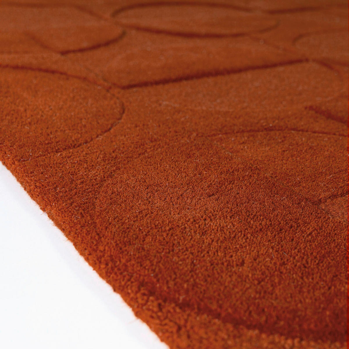 WOLLTEPPICH 160/160 cm Gigi Terracotta  - Terracotta, Basics, Textil (160/160cm) - Flair Rugs