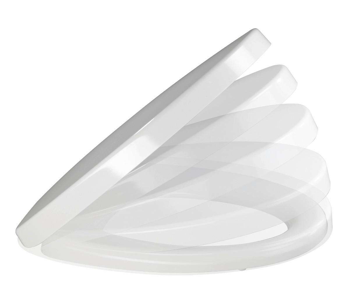 WC-SITZ - Weiß, Basics, Kunststoff (38/5,2/44cm) - Sadena