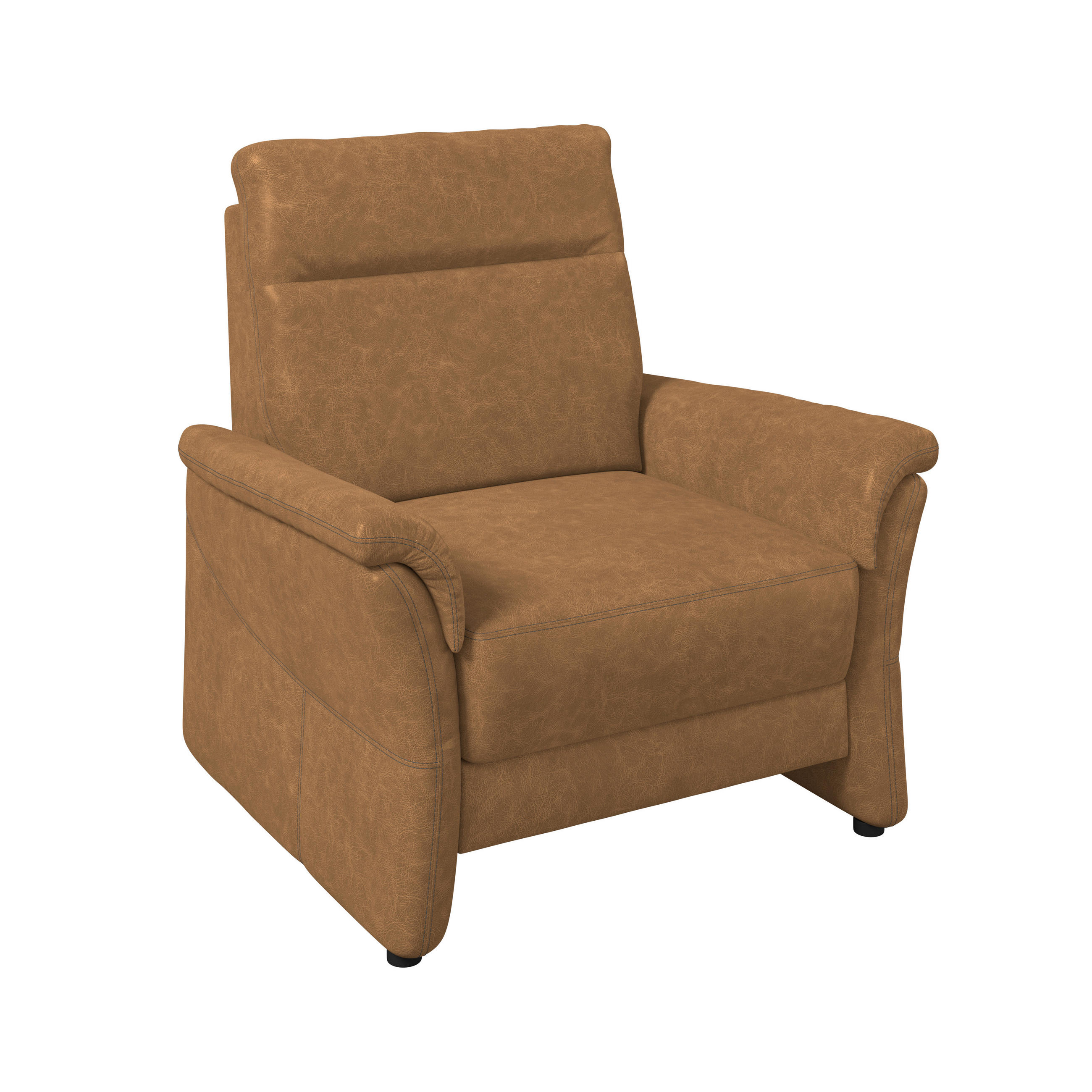 SESSEL Mikrofaser Senfgelb  - Senfgelb/Schwarz, Konventionell, Kunststoff/Textil (104/98/91cm) - Elegando