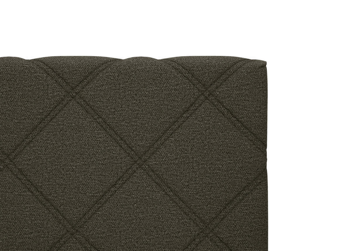 BOXSPRINGBETT 180/200 cm  in Dunkelbraun  - Dunkelbraun, KONVENTIONELL, Textil (180/200cm) - Esposa