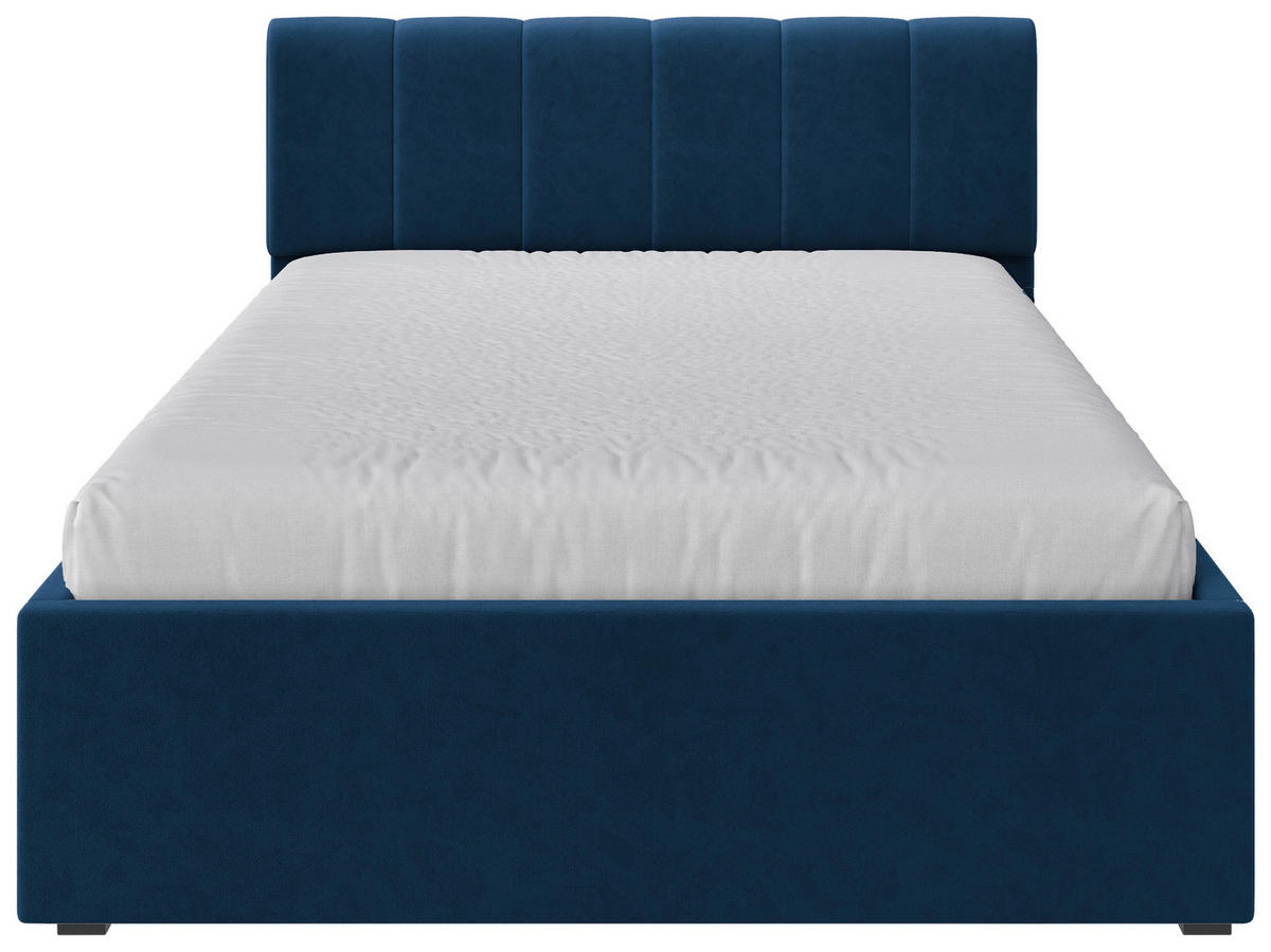 POLSTERBETT Lattenrost, Bettkasten Royalblau 140/200 cm  - Royalblau/Schwarz, Design, Holz/Kunststoff (140/200cm) - Stylife