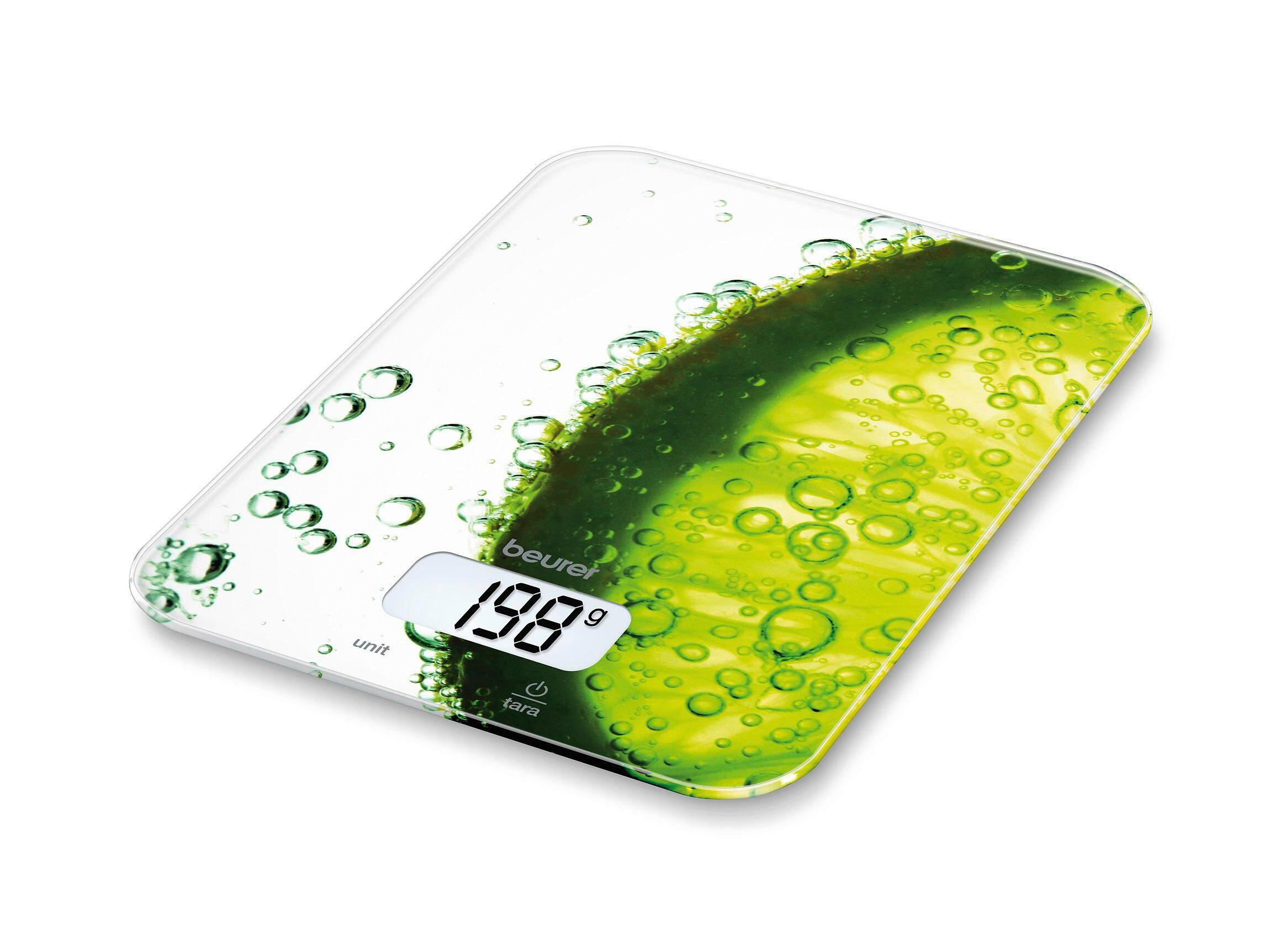 KÜCHENWAAGE  - Limette, Basics (18.5/24/4cm) - Beurer
