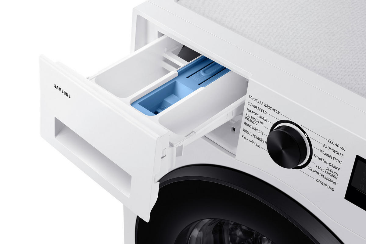 WASCHMASCHINE WW8NK52K0VW/EG   - Weiß, Basics, Kunststoff/Metall (60/85/46cm) - Samsung