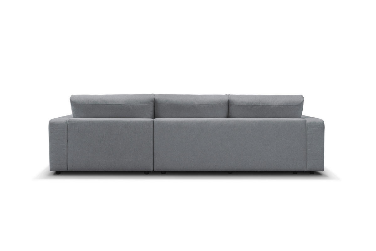 ECKSOFA VIGO Graugrün  - Schwarz/Graugrün, Design, Textil (303/172cm) - MID.YOU