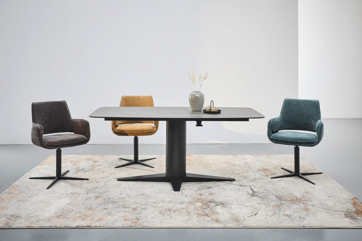 NASLANJAČ, kovina, tekstil modra  - modra/črna, Design, kovina/tekstil (60/84/59cm) - Emilio Belluti