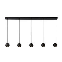 PENDELLEUCHTE Eindhoven 160/12/200 cm   - Schwarz, Design, Metall (160/12/200cm) - Searchlight