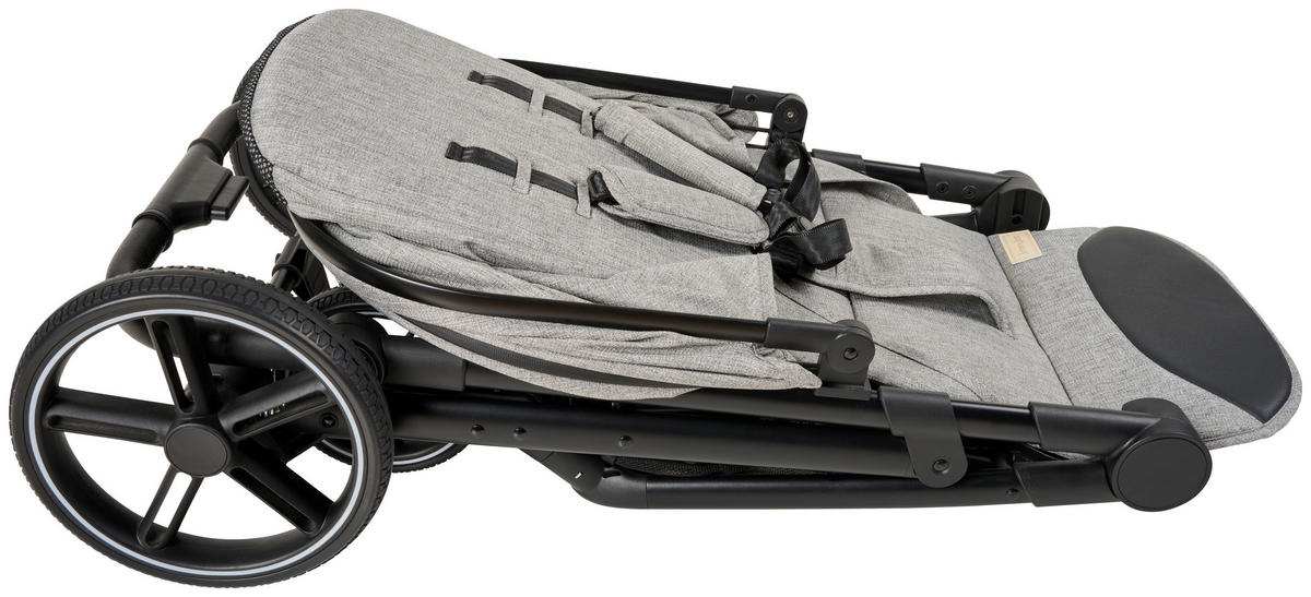 BUGGY  - Schwarz/Grau, Trend, Kunststoff/Textil (55/56/107cm) - Jimmylee