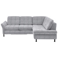 ECKSOFA in Webstoff Alufarben  242/210 cm  - Schwarz/Alufarben, KONVENTIONELL, Textil/Metall (242/210cm) - Beldomo Style