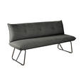 SITZBANK 180/90/70 cm  in Anthrazit  - Anthrazit/Schwarz, Design, Textil/Metall (180/90/70cm) - Dieter Knoll